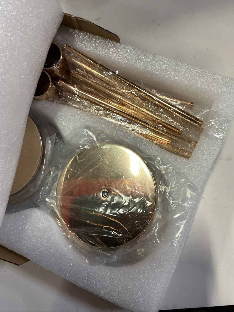 Condition photo showing Good Condition for set of 12 french gold taper candle holders bulk candlestick holders, decor candle stick candle holder for table or mantel centerpiece, wedding, dinning, party home decor french gold set of 12