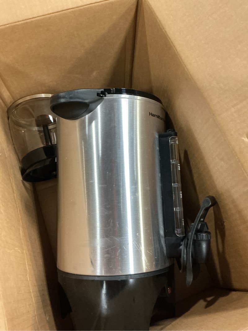 Condition photo showing Good Condition for Hamilton Beach 45 Cup Coffee Urn and Hot Beverage Dispenser, Silver (40519)