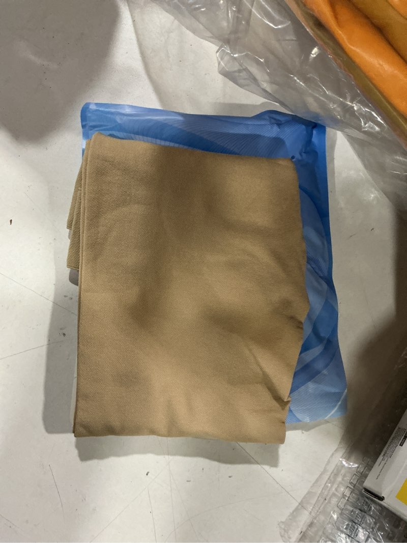 Condition photo showing Good Condition for doc miller thigh high open toe compression stockings 15-20mmhg for varicose veins, pregnancy support open toe thigh high compression socks for women and men large beige