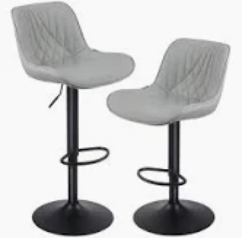zager swivel adjustable height bar stools, leather upholstered counter stools, modern pub stool
