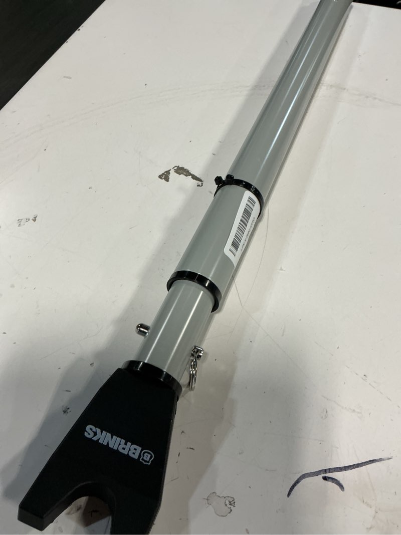 Condition photo showing Good Condition for brinks door security bar - adjustable brinks door security bar for travel, school, dorm and home - door jammer for hinged doors and sliding door security – silver 1 pack silver