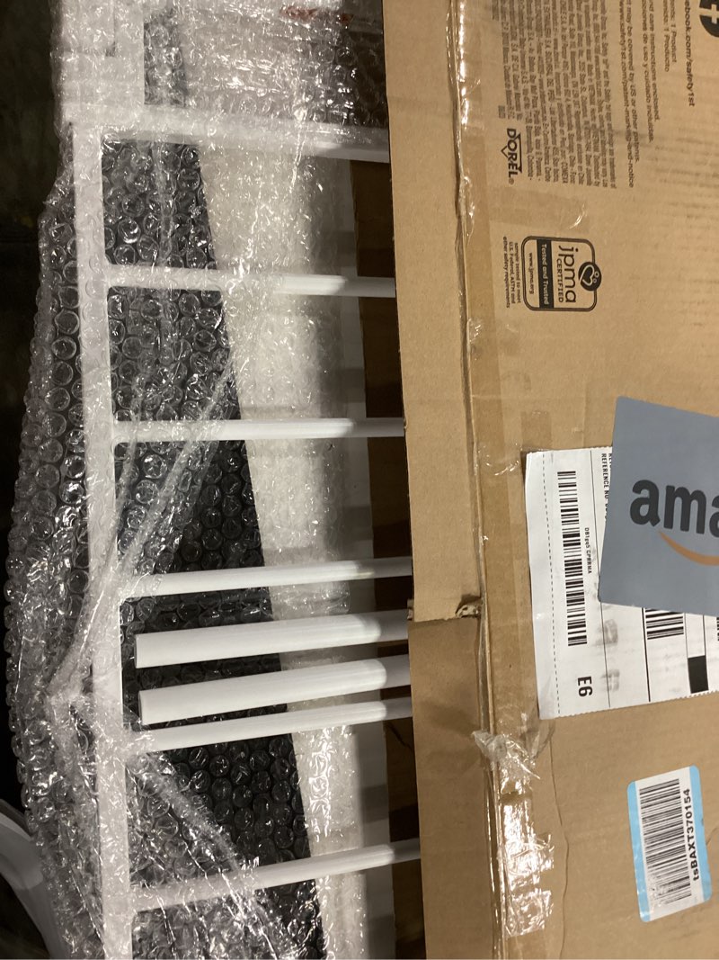 Condition photo showing New/Like New for Safety 1st Easy Install Walk Thru Baby Gate for Doorway With Door, Dog Gates, Fits 29"-38", Easy Install 28" Tall, White 1-Pack 29" to 38" Wide x 28" Tall White