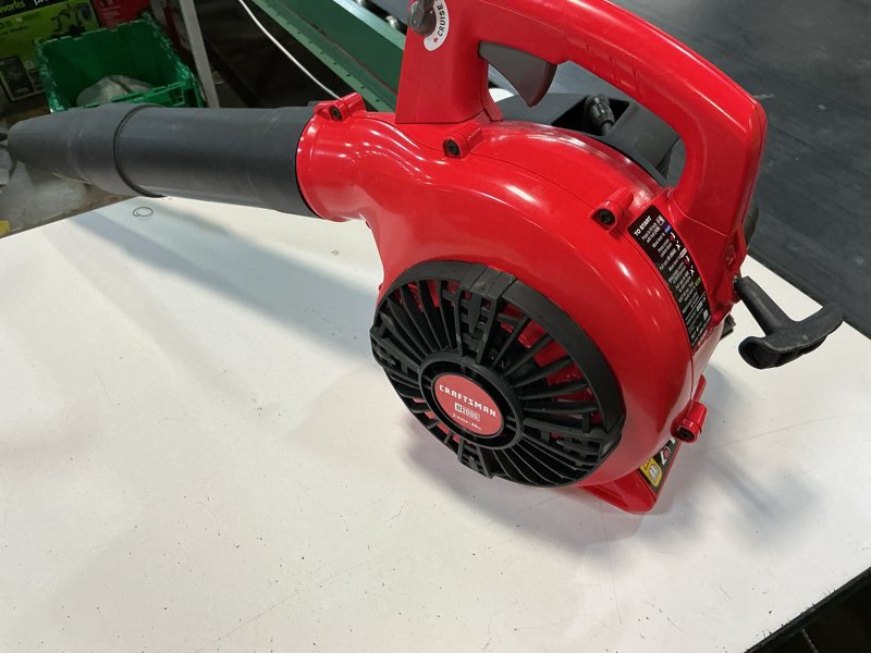 Condition photo showing As Is for craftsman b2000 25-cc 2-cycle 410-cfm 180-mph gas handheld leaf blower