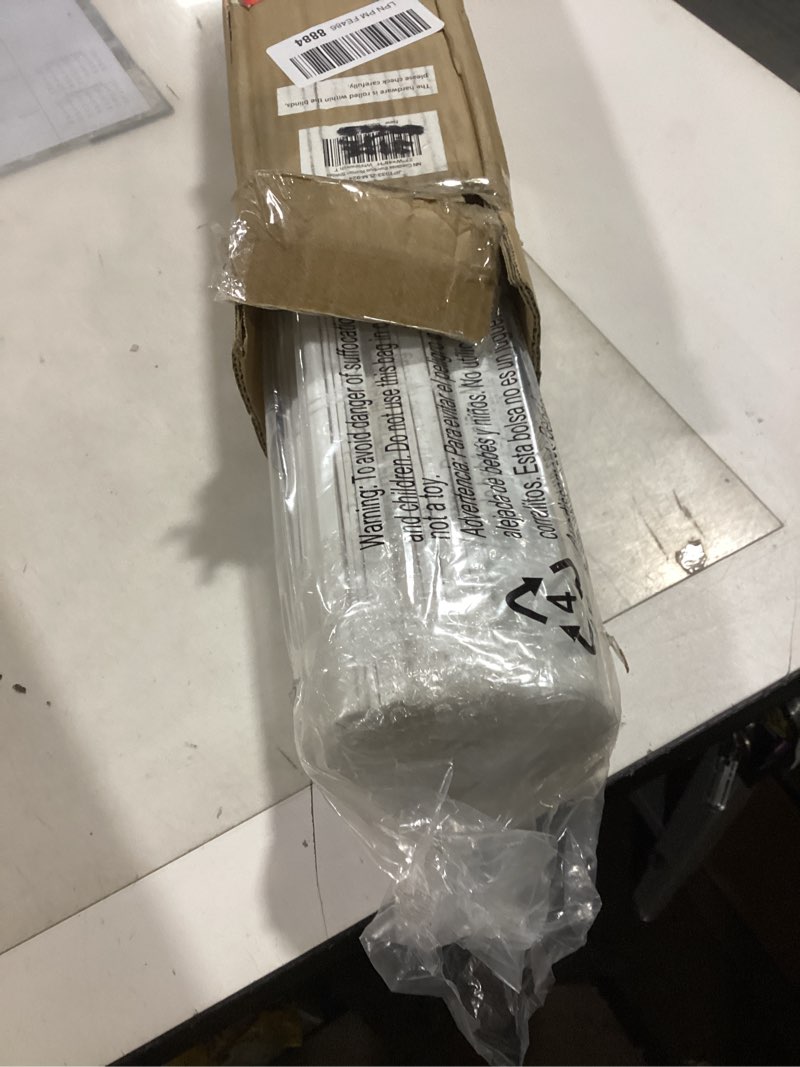 Condition photo showing Good Condition for LazBlinds No Tools No Drill Cordless Bamboo Roman Shades, Light Filtering Window Treatment, Roll Up Bamboo Blinds for Windows 27'' W x 48'' H, Whitewash T Light Filtering-whitewash T 27" W x 48" H