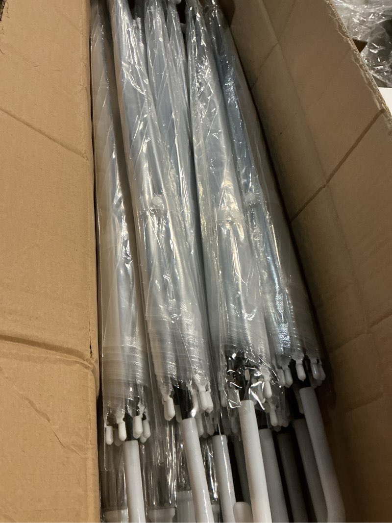 Condition photo showing Good Condition for saintrygo 20 pack clear umbrellas bulk,windproof waterproof stick wedding umbrellas with j hook handle for outdoor events