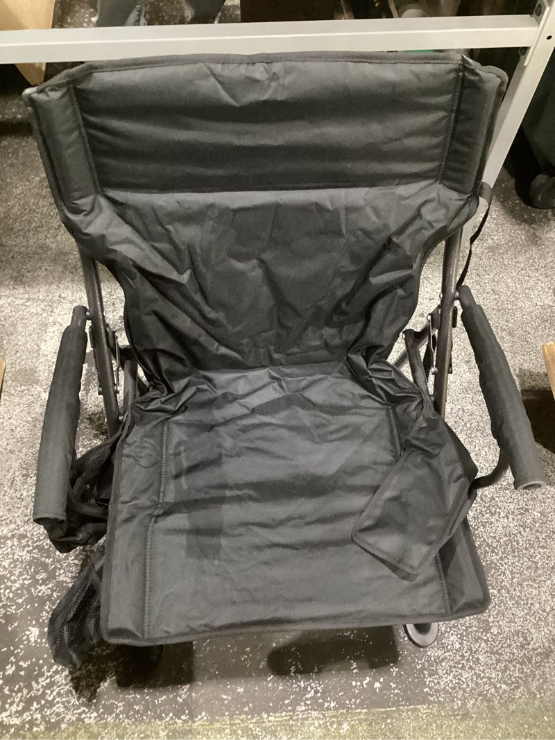 Condition photo showing Good Condition for heated camping chairs adults folding: oversized foldable outdoor chair for outsides with cup holder – heavy duty heating portable chair sports fishing soccer lawn battery not included (black, x large) black x large
