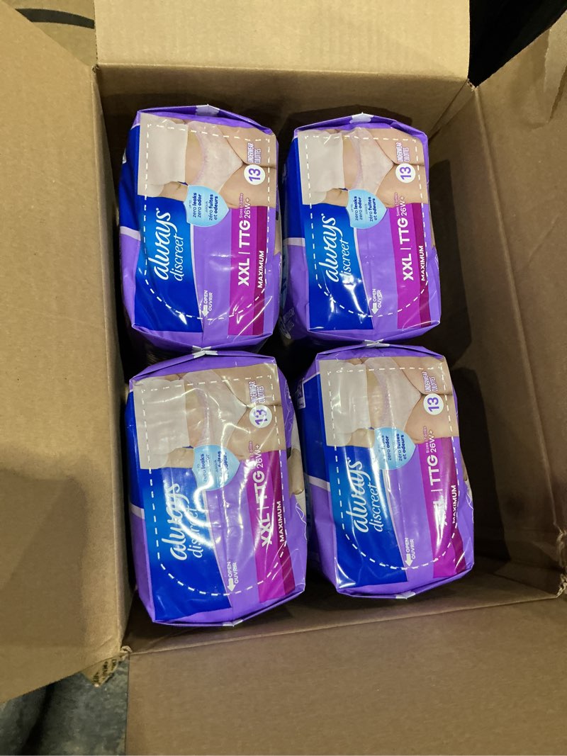 Always Discreet Adult Diapers for Women, Incontinence Underwear, Postpartum Essentials, Disposable B