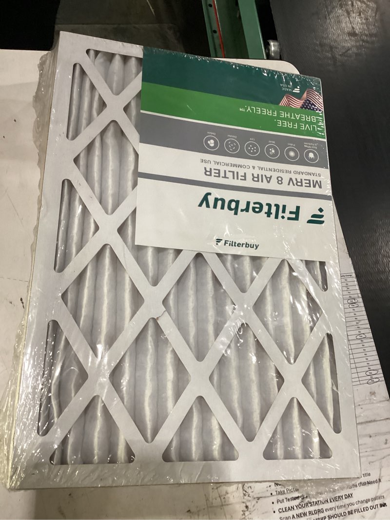 Condition photo showing New/Like New for filterbuy 14x20x1 air filter merv 8 dust & allergy defense (4-pack) | electrostatic pleated hvac ac furnace filters replacement, made in usa (actual size: 13.50 x 19.50 x 0.75)