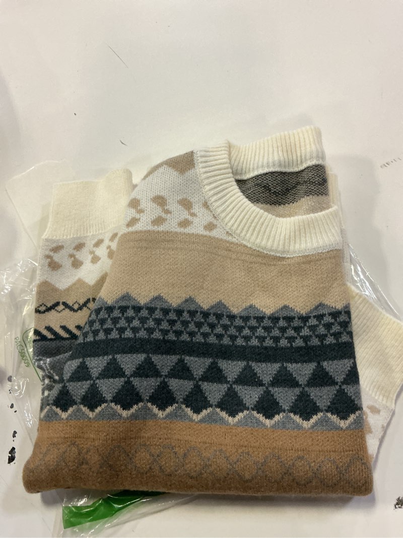 Condition photo showing Good Condition for Grunge Clothes Grandpa Sweaters Vintage Aesthetic Baggy Dark Academia Clothing Plaid Striped Preppy Pullovers 2025 Medium I(similar no same)