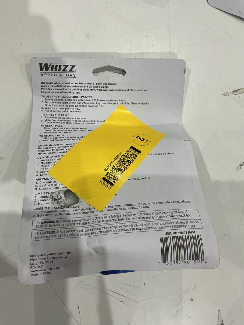 Condition photo showing As Is for linzer pd7003pro-5 edge painter, 5 in w, for use with all paints and sheens