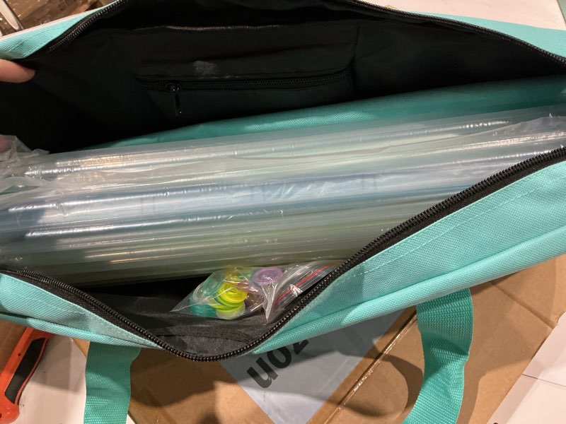 american mahjong tile set, 166 white tiles with light green bag and accessories, 4 all-in-one color pusher and racks, mah jongg sets with 3 golden dics (ma jong) (light green)