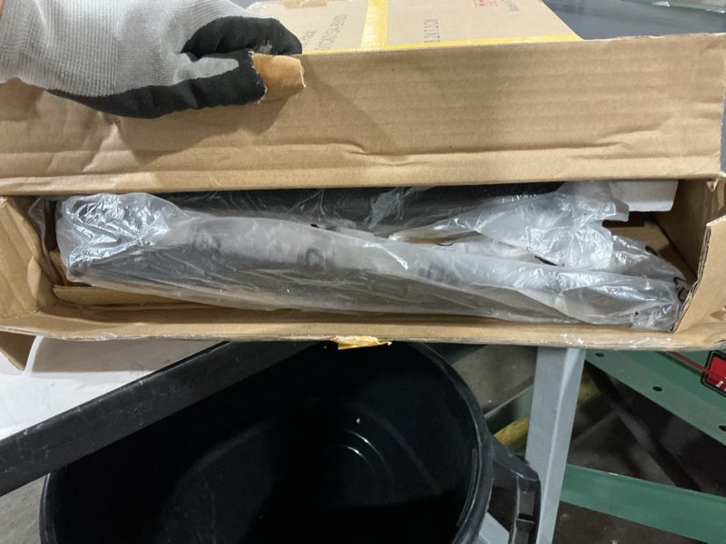 Condition photo showing As Is for HOMEFORT Coat Rack, Freestanding Metal Coat Racks, Double-pole Clothes Hat Stand with 5 Hooks for Closet, Bedroom, Entryway, Living Room, Black