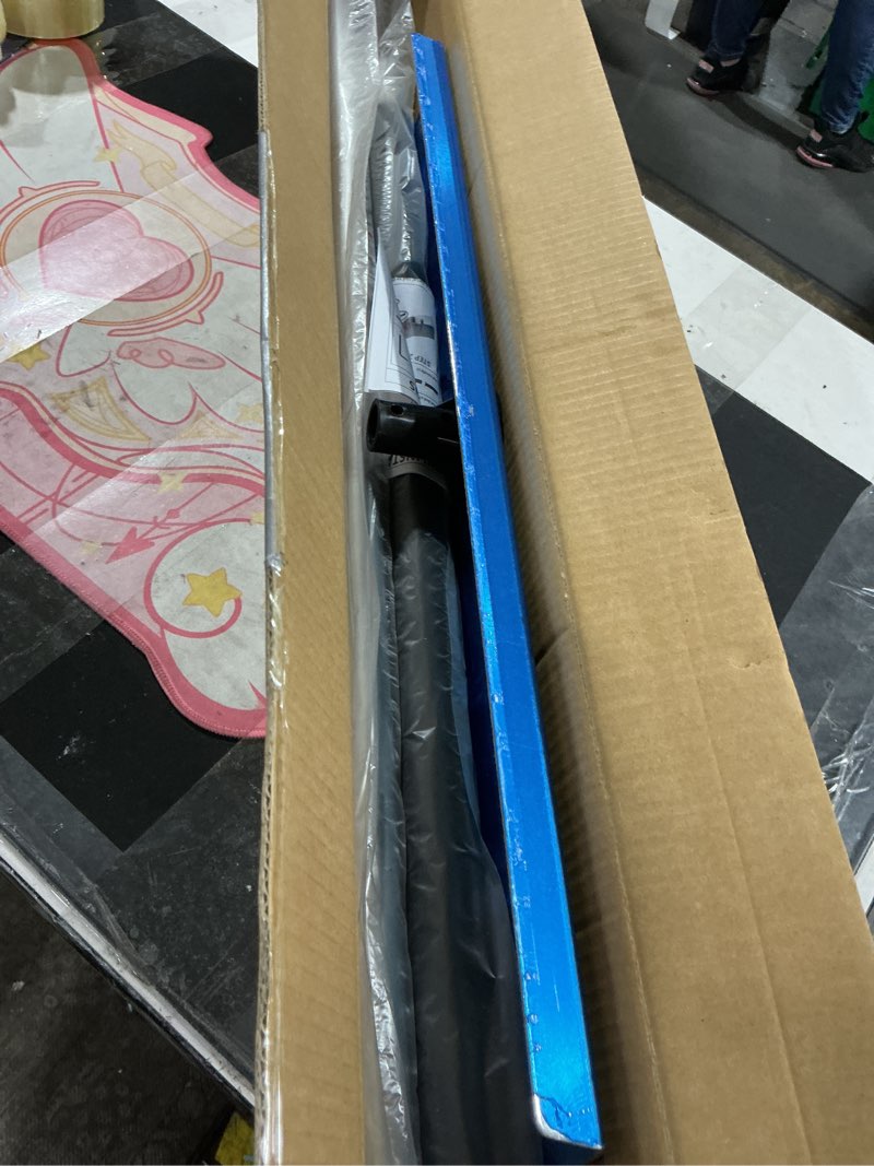 Condition photo showing As Is for Snow Roof Rake, 4.8-20Ft Extendable with 26'' Wide Blade and Wheels, Aluminum Telescoping Snow Removal Tool with 5-Section Tube and Anti-Slip Handle, for House Roof, Clearing Trucks, Leaves, Debris