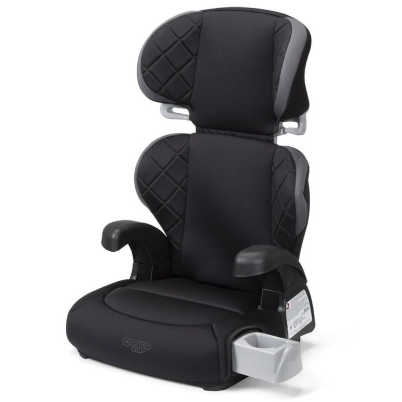 cosco kids pronto trend belt-positioning toddler booster car seat, sonic diamonds, black