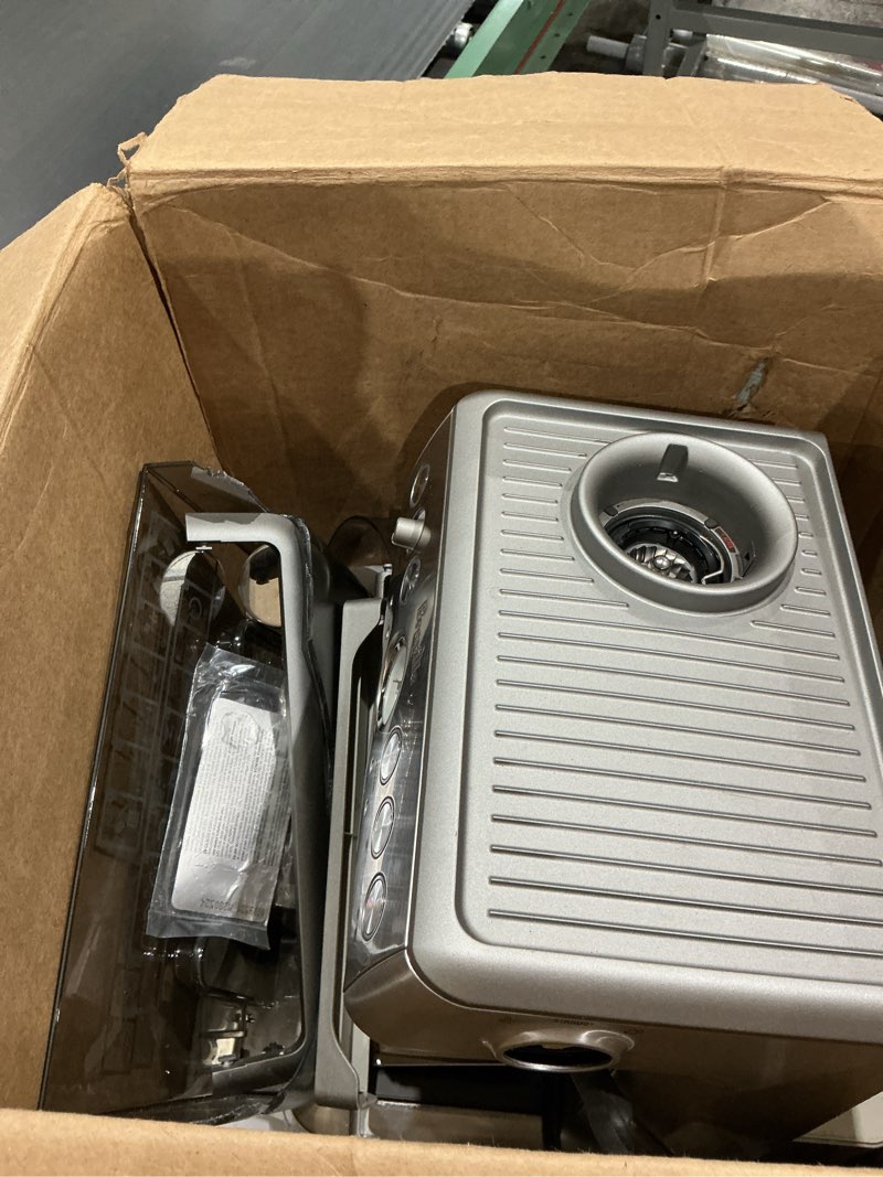 Condition photo showing As Is for breville barista express espresso machine bes870xl, brushed stainless steel