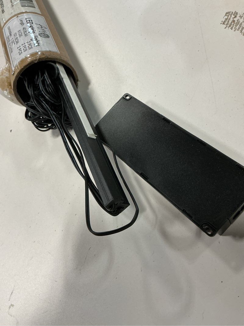 Condition photo showing As Is for Art3d LED Recessed Lighting Kit - 6pcs Self-Adhesive White LED Light with Smart Switch, 3000k Touching Switch Light for Wood Slat Wall Panels, Headboards, Stairs, Under Cabinet, Home Decor