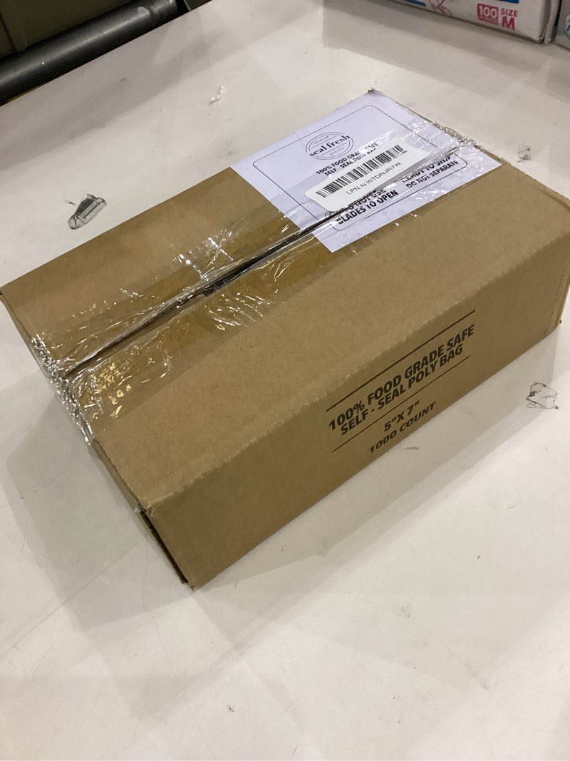 Condition photo showing New/Like New for Self Sealing Cellophane Bags - 5" x 7" (1000 Count) - Clear Plastic Resealable Cello Bag - Cellophane Treat Bags, Cookie Bags for Packaging, Candy bags, Cello Bags, Pastry Bags