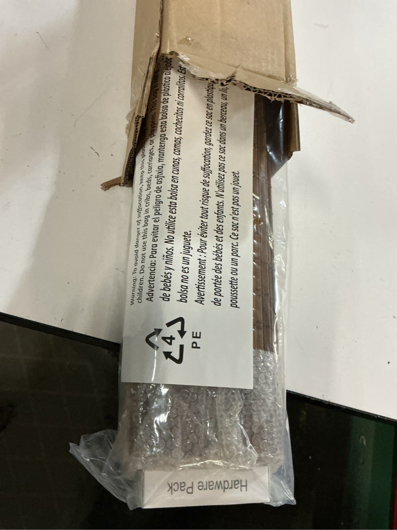 Condition photo showing New/Like New for Cordless Bamboo Roman Shades for Windows, Blinds Size (36" W ×64" H) Colour (Highfield Teak) Highfield Teak 36" W × 64" H