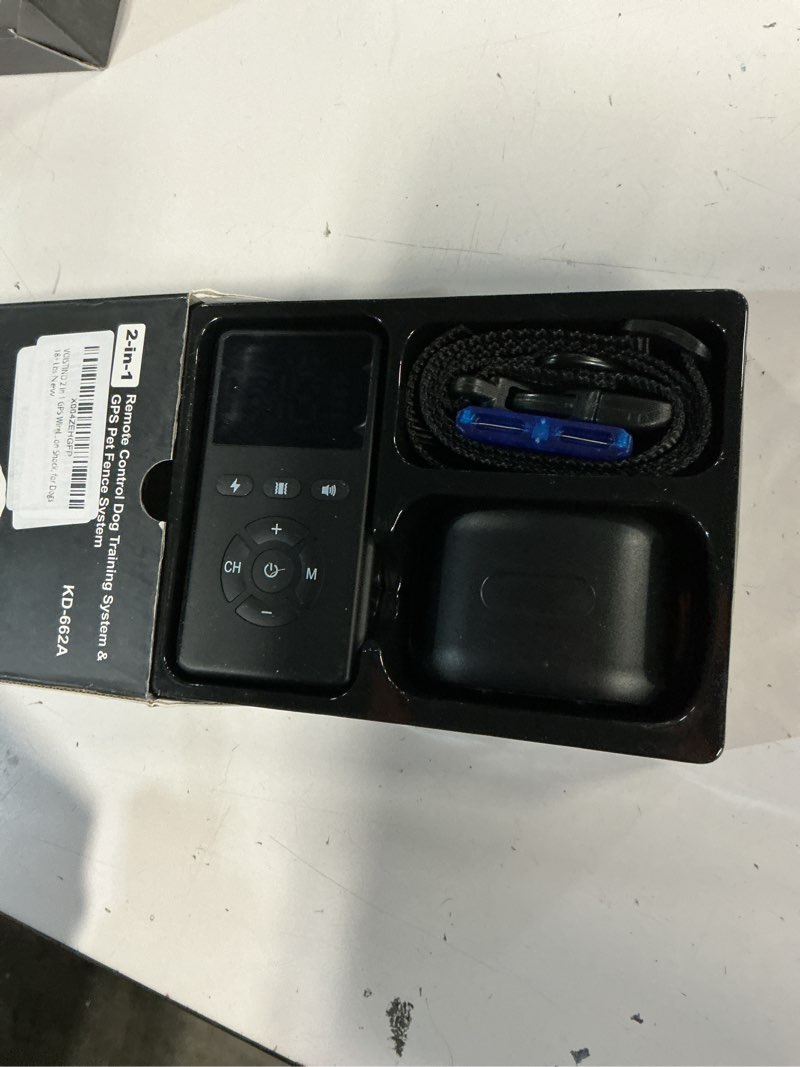 Condition photo showing Good Condition for 2 in 1 gps wireless dog fence with remote training, radius from 33 yards to 1083 yards, electric pet containment fence system, ipx6 waterproof, beep vibration shock, for dogs 18+ lbs