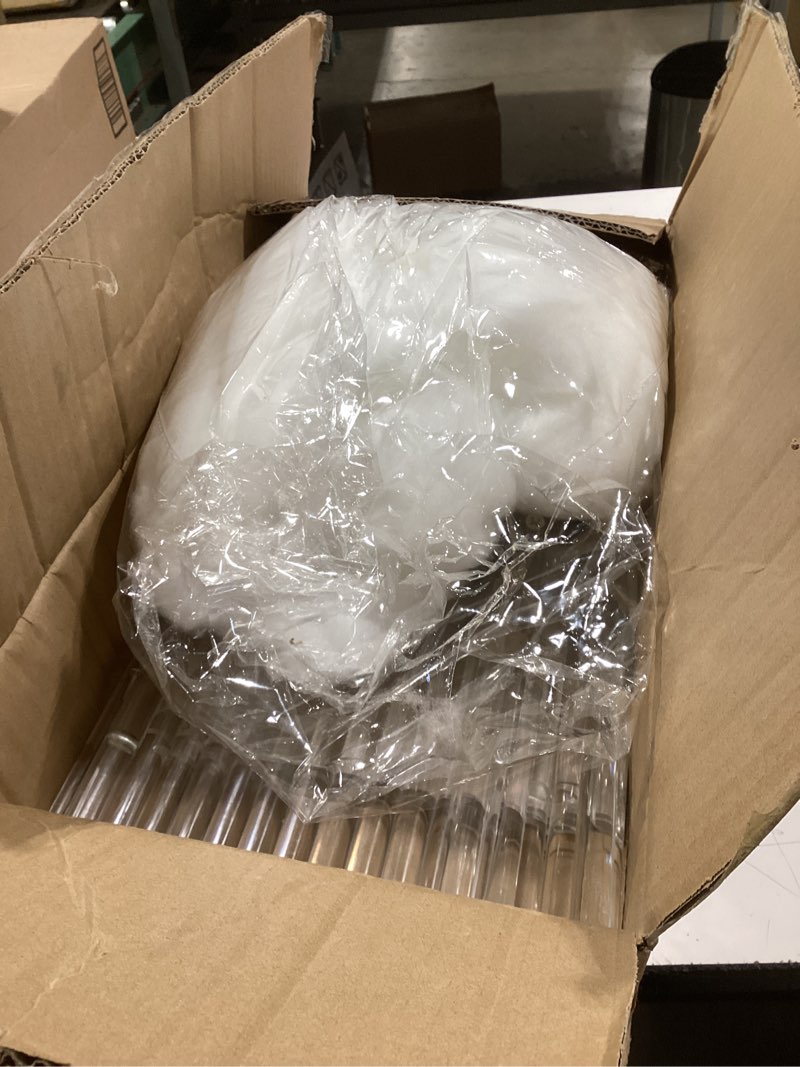 Condition photo showing Good Condition for yerliker 6 pcs 20 inch cloud centerpieces for table tall acrylic vase baby shower wedding clear flower stand with 6 artificial 3d cloud props imitation for home bear wedding party table
