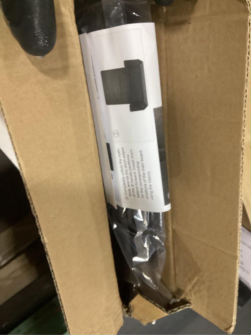 Condition photo showing As Is for Car Organizers for Trunk for Suv Sedan, Leather Storage Box,Magnetic Lid,Collapsible and Adjustable,16.5 inches Medium Black