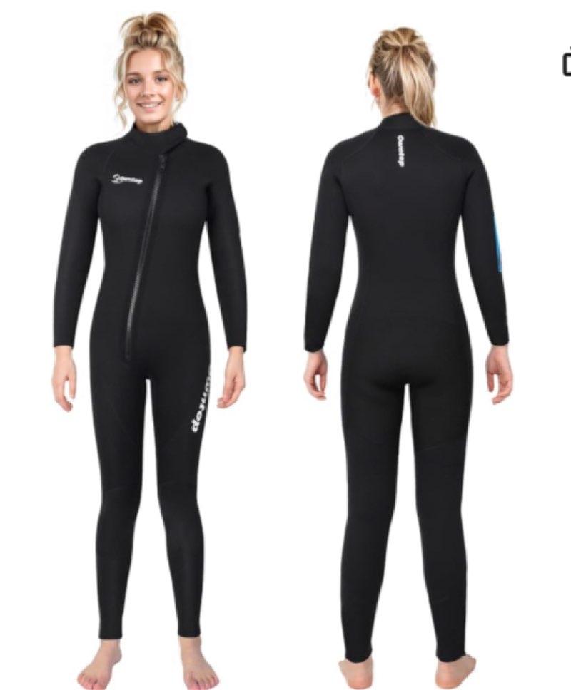 Similar ))Owntop 5mm Neoprene Wetsuit for Diving - Thick Full Body Neoprene Wetsuit for Men and Women, Front Zip, Long Sleeve, UPF50+, Warm Swimsuit for