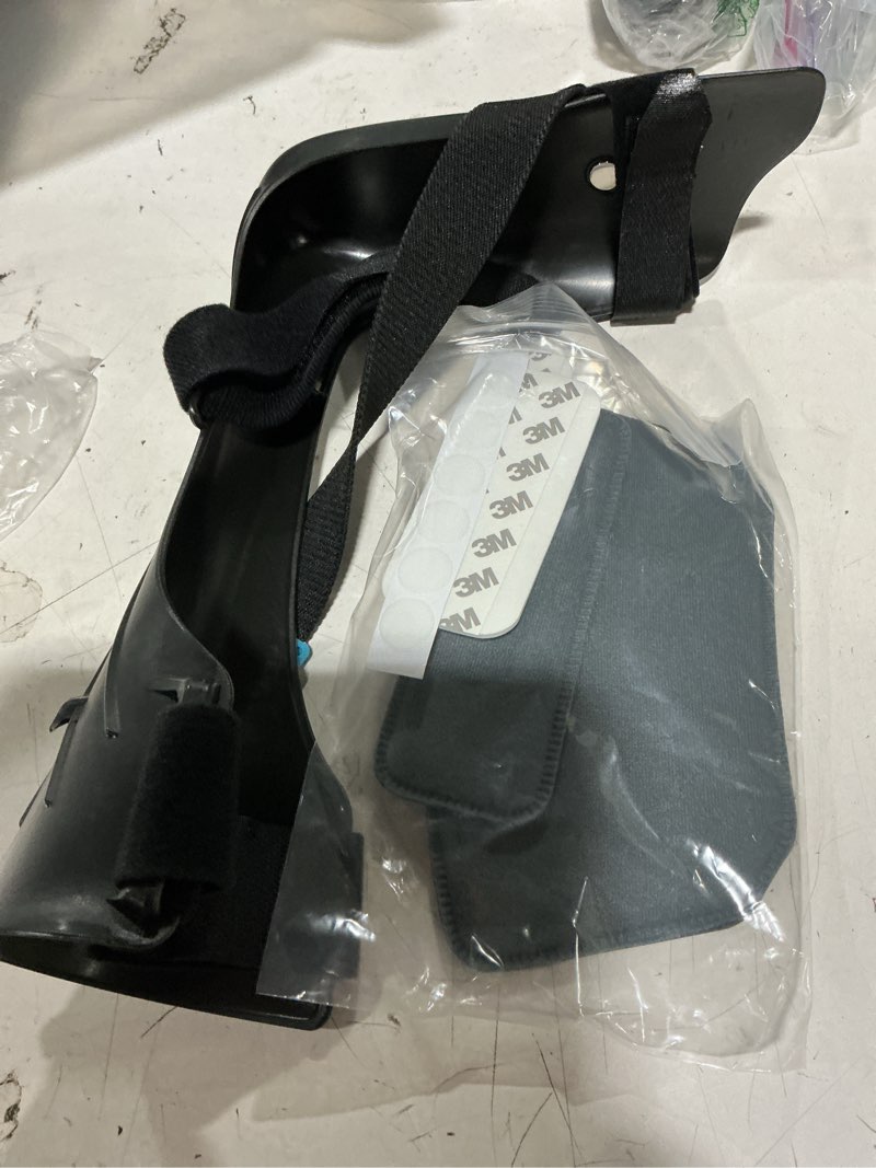 Condition photo showing Good Condition for komzer afo drop foot brace for stroke recovery adjustable ankle support orthosis for men women lightweight foot drop splint fits inside shoes daily gait retraining walk guide (xl, left) black xl-left