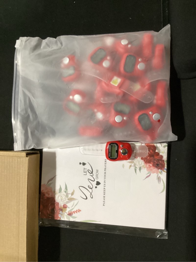 Muslim Prayer Rosary Wedding Favors with Digital Counter for Guests Include Red Electronic Finger Counters Wedding Prayer Floral Thank You Cards Islam Muslim Marriage Gift 24 Love