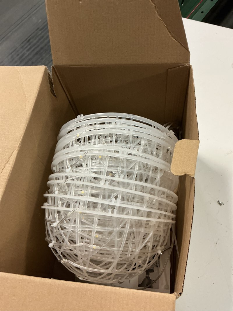 Condition photo showing New/Like New for christmas ball lights - outdoor tree globe string lights, 8 modes waterproof sphere lantern lights, christmas decor for tree garden porch (warm white, 5pack)