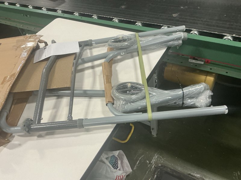 Condition photo showing New/Like New for Medline Lightweight Folding Walkers for Seniors, Adults with 5” Wheels, Steel Frame Supports up to 400 lbs.