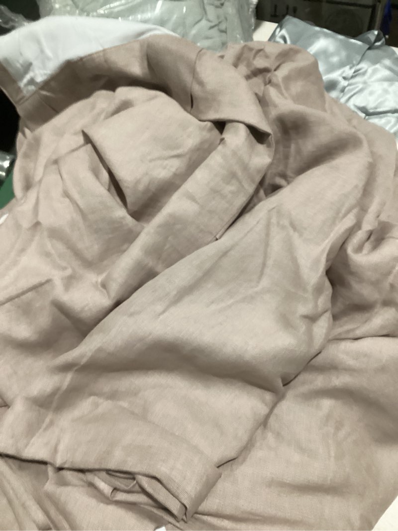 Condition photo showing As Is for quince european linen true blackout curtain - single panel