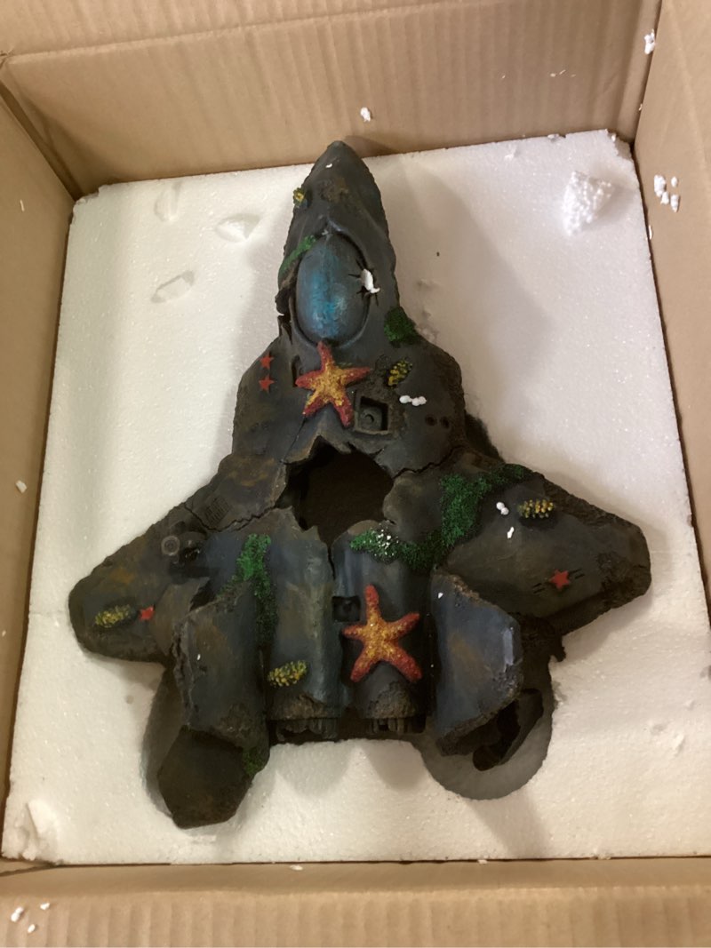 Condition photo showing Good Condition for Penn-Plax Deco-Wrecks Wrecked Jet Aquarium Decor– Large Resin