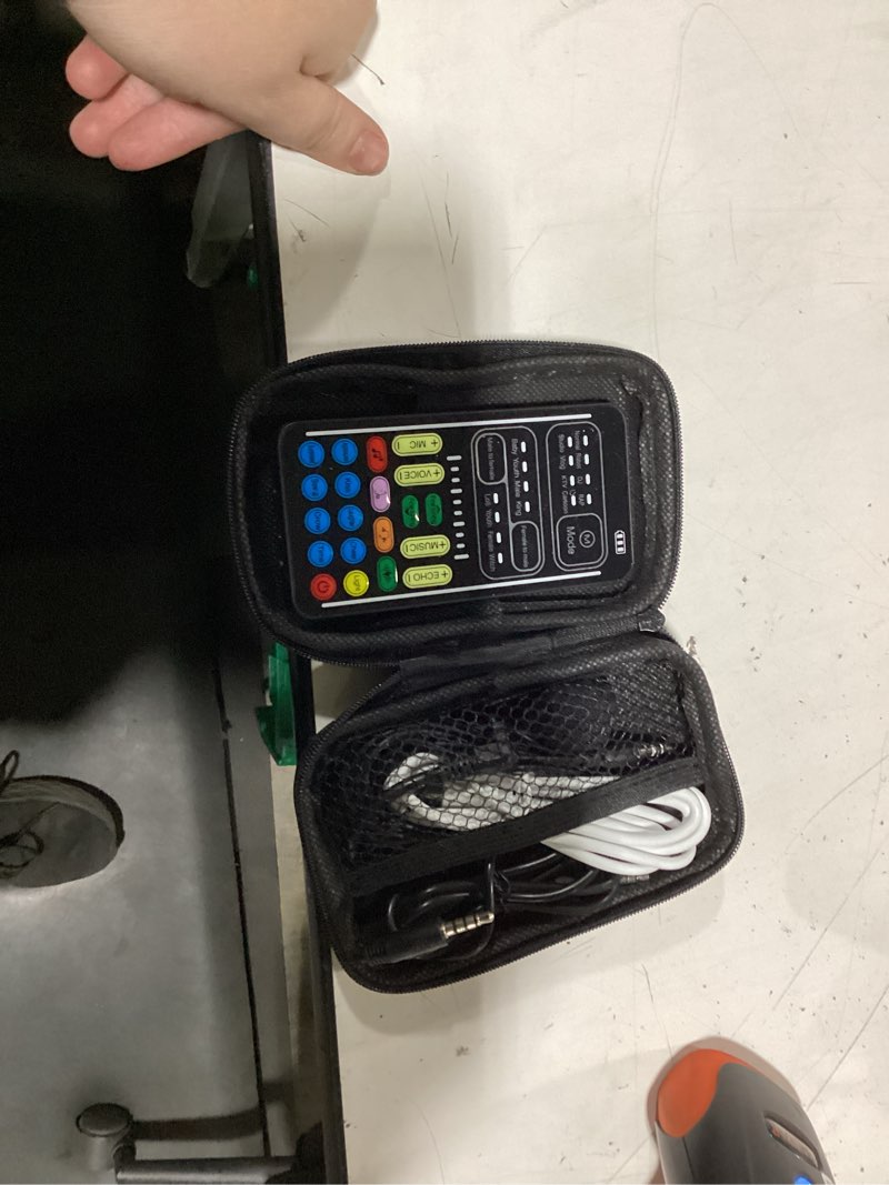 Condition photo showing New/Like New for portable handheld microphone voice changer with sound multifunctional effects machine voice disguiser mini device for mobile phone pc laptops ps4 xbox one games i9000