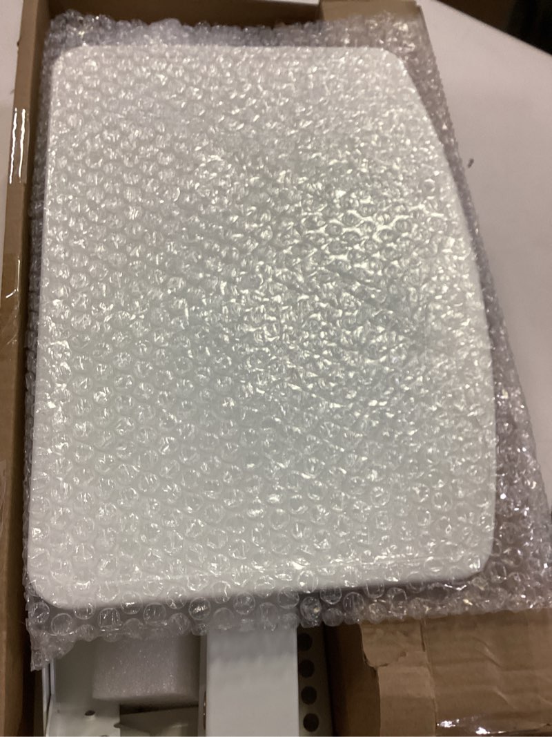 Condition photo showing Good Condition for Rfiver Mobile TV Stand for 23-60 Inch LCD LED Flat/Curved Panel Screen TVs up to 88 lbs, Rolling TV Stand with Adjustable Shelf & Tilt, Portable Floor Stand on Wheels for Bedroom, Living Room, White