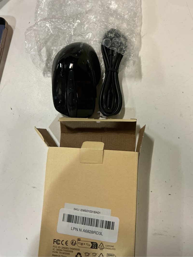 Condition photo showing Good Condition for TECKNET Rechargeable Jiggler Wireless Mouse (BT5.0/3.0 & 2.4G) 4800 DPI Silent USB A & Bluetooth Mouse 6 Buttons, Wide Compatibility - Black