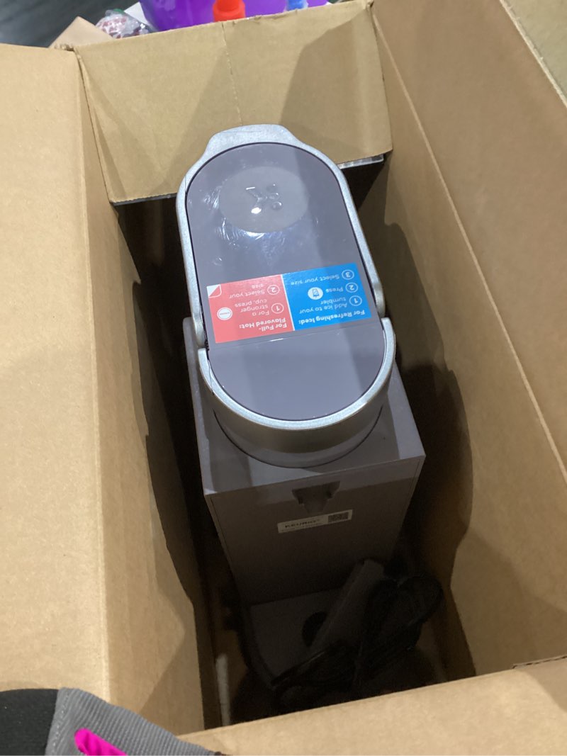 Condition photo showing As Is for Keurig K-Iced Coffee Maker, Single Serve K-Cup Pod Iced Coffee Maker, With Hot and Cold Coffee Capabilities, Brews Any K-Cup Pod, Gray