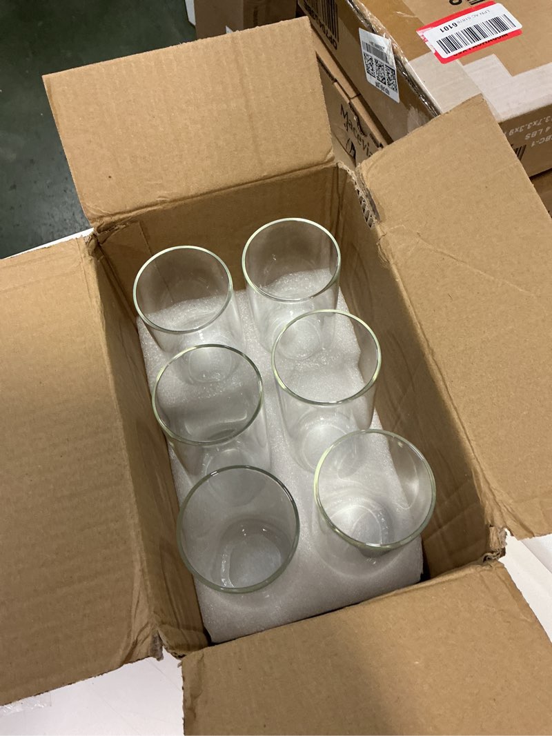 Condition photo showing New/Like New for ComSaf Small Flower Vase Set of 12, Glass Bud Vases in Bulk, Clear Vases for Flower, Decor Centerpiece for Bathroom, Decorative Vases for House Warming, Valentines' Day, Mother's Day, Thanksgiving Day Clear 12