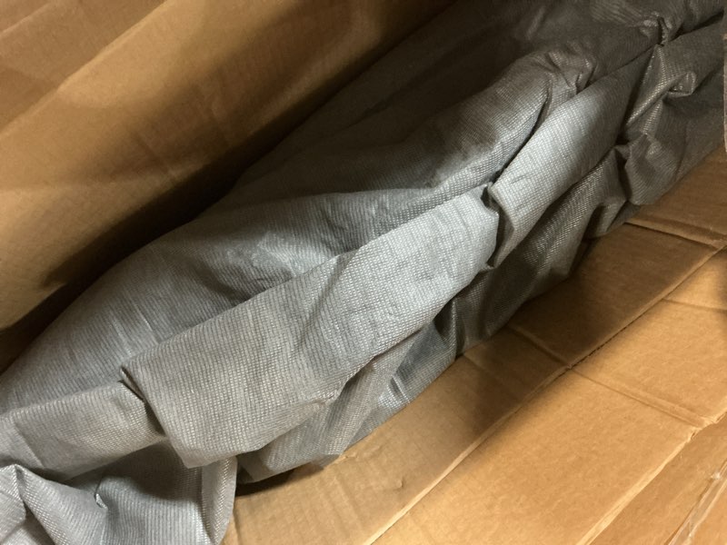 Condition photo showing As Is for lumunance 5 inch box spring full size, heavy duty metal box springs for full bed mattress foundation with fabric cover, easy assembly full 5 inch height