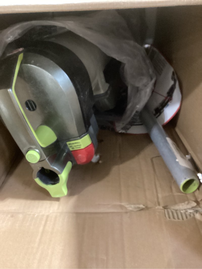 Condition photo showing As Is for hoover windtunnel air steerable bagless vacuum cleaner, corded upright vacuum, hepa media filtration, multi floor brushroll, for home use