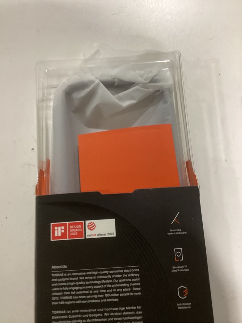 Condition photo showing New/Like New for TORRAS for iPhone 17 Pro Case 360 Magnetic Stand O3 Fitness Series, [Fit for MagSafe] [360° Rotating Kickstand] 4X Mil-Grade Shockproof, Camera Control Button, Slim, Translucent Deep Blue A-Deep Blue For iPhone 17 Pro