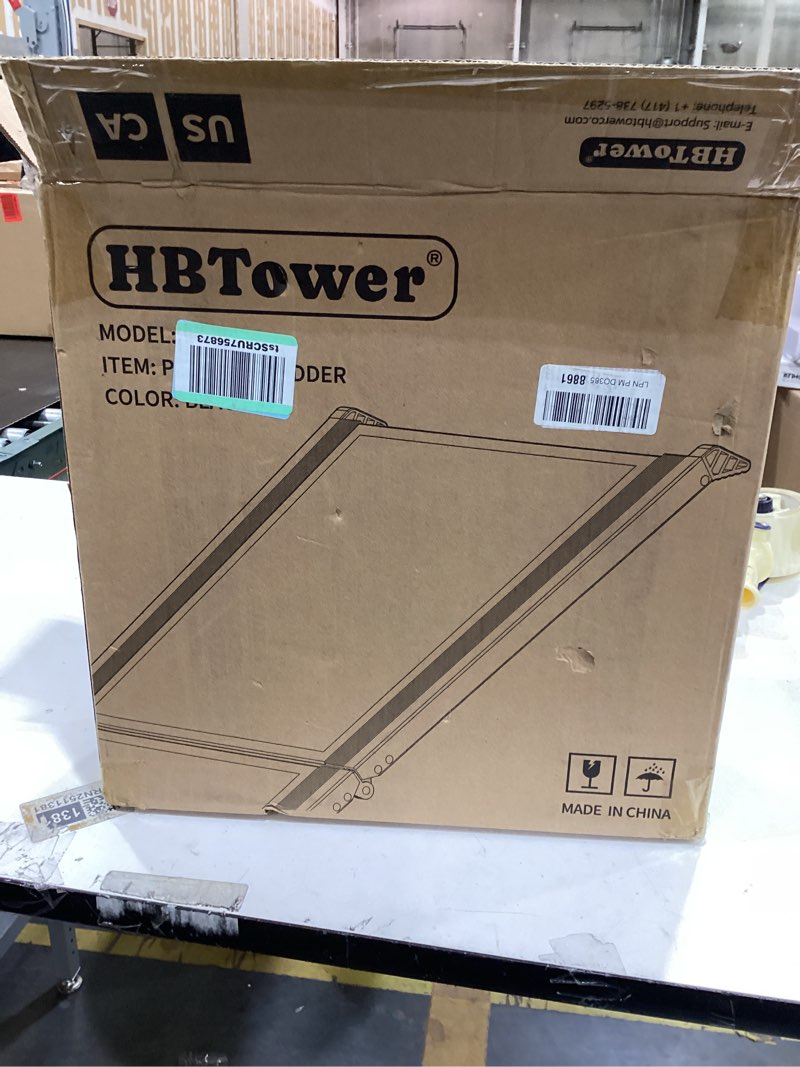 Condition photo showing New/Like New for HBTower 63" Long & 17.3" Wide Folding Dog Ramp for Car, SUV & Truck – Portable Pet Ramp with Non-Slip Surface, Extra Wide Steps for Large Dogs Up to 250LBS