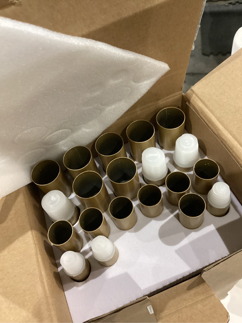 Condition photo showing Good Condition for TONIAL1 Inch Double Curtain Rods for Windows 66 to 120 Inches, Heavy Duty Decorative Drapery Rod 32 to 144 Inches with Classic Cap Finial, Gold Gold 66-120”