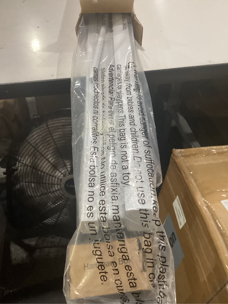 Condition photo showing New/Like New for lazblinds cordless white 1" room darkening vinyl mini blinds, 48" w x 48" h horizontal window blinds for home, cordless shades for indoor windows
