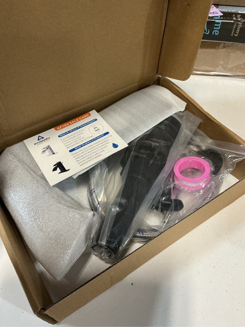 Condition photo showing Good Condition for ryuwanku bathroom faucet matte black modern waterfall bathroom sink faucet with single handle suitable for 1 or 3 holes,supply deck plate and hose matte black short