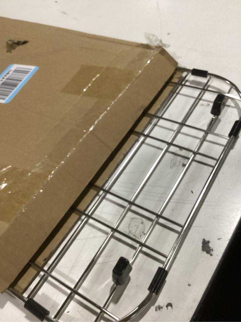 Condition photo showing Good Condition for iPEGTOP Sink Bottom Grid, 23"x 13" Stainless Steel Sink Protector with Rear Drain Corner Radius 2", Sink Grate for Bottom of Kitchen Single Sink Bowl, One-Piece 23"x 13", Rear Drain