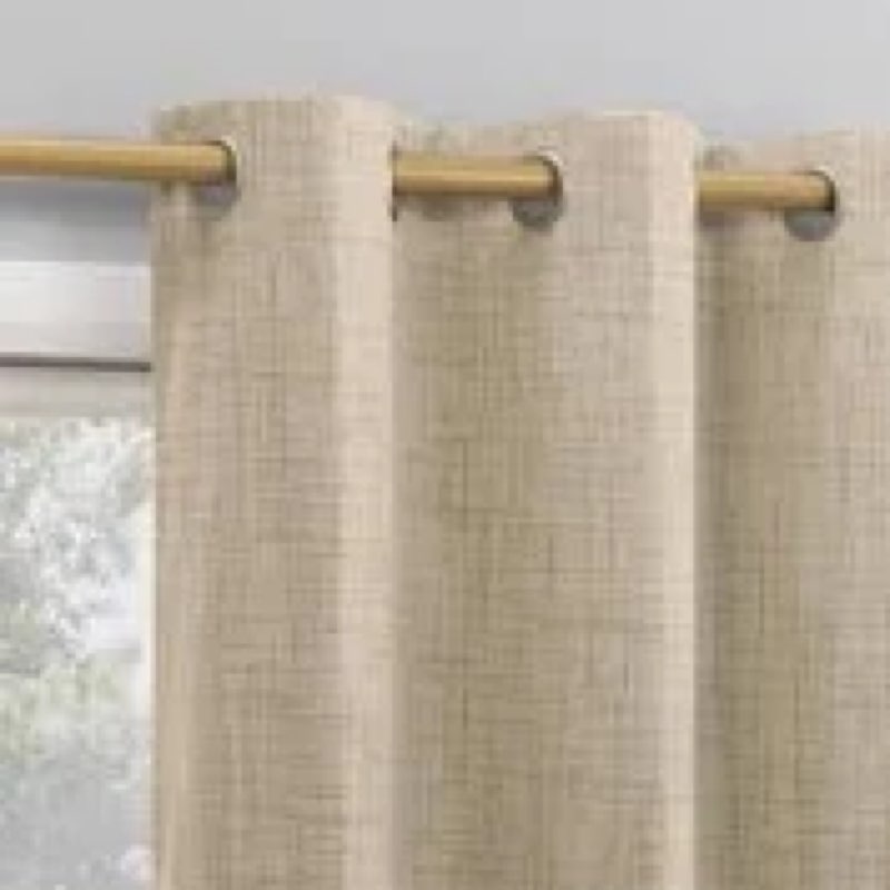 Sun Zero Arlander Crosshatch Thermal Blackout Grommet Curtain Panel 2- panel  52x94