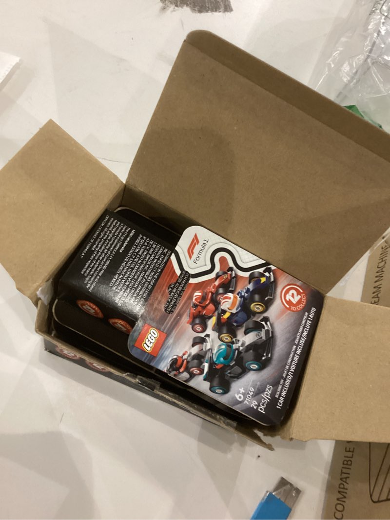 Condition photo showing New/Like New for LEGO F1 Collectible Race Cars, 6 Pack - Building Set for Boys & Girls, Ages 6+ - Birthday Party Favor or Gift - Mystery Box W/Surprise F1 Car Toys - Travel Toys for Kids - 66796