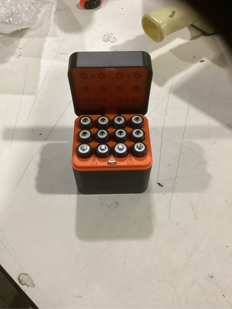 Condition photo showing Good Condition for 12-Pack Rechargeable Lithium aa Batteries with Charger, 1.5V Constant Output, 3400mWh High Capacity, 12-Slot Double A Li-ion Charger with Smart Charging, Multiple Charging Protections 12AA+Charger