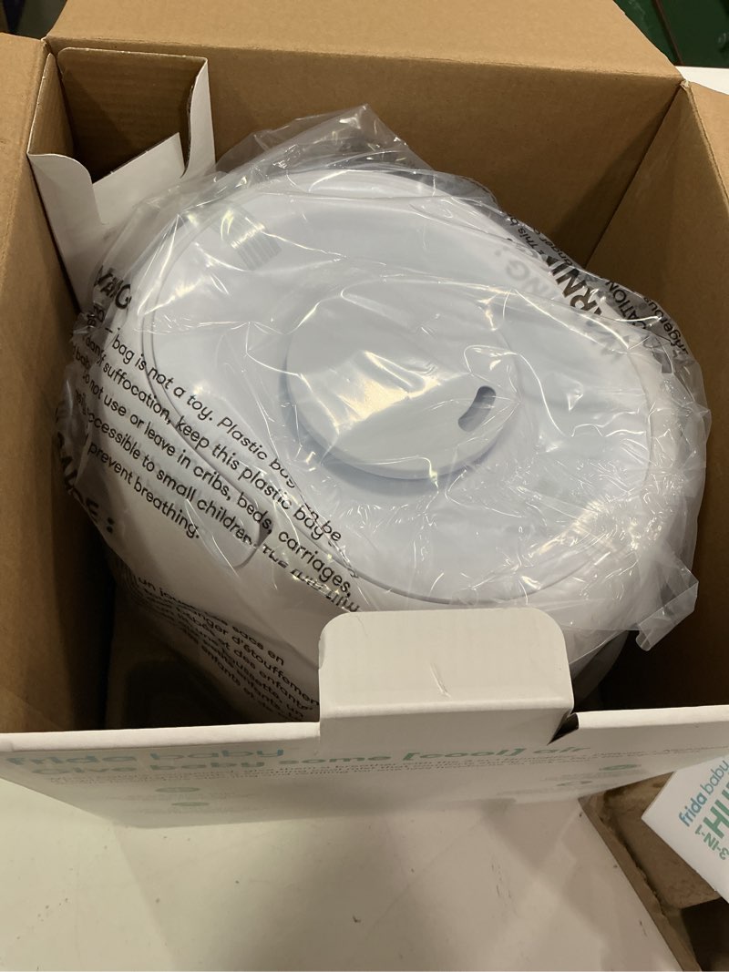 Condition photo showing New/Like New for Frida Baby 3-in-1 Cool Mist Humidifier for Large Rooms, Top Fill Humidifier for Bedroom, Allergy Relief, 60 Hour Runtime + Nightlight, Auto Shut-Off, Quiet, Carry Handle, Essential Oil Diffuser