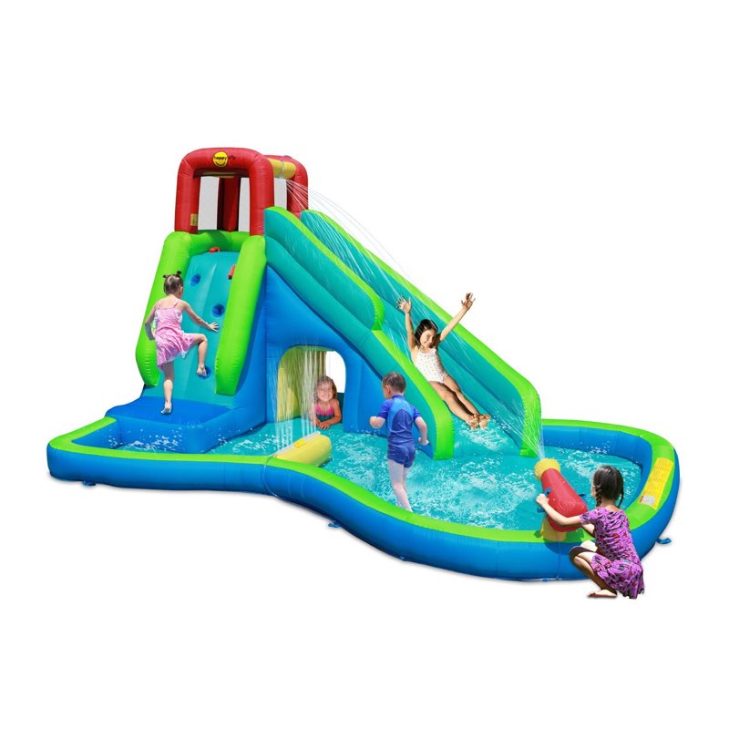 happy hop water slide oasis with aqua cave